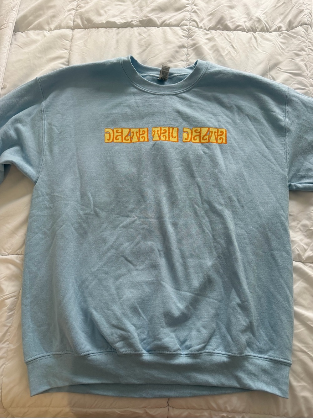 Delta Tau Delta Light Blue Crewneck Sweatshirt